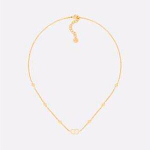DIOR Petit CD Necklace - Gold Metal